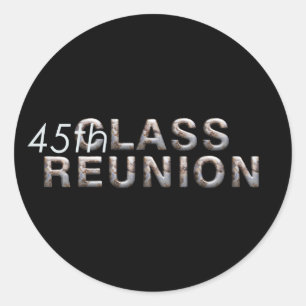 Sticker Rond TEE 45e Réunion de classe