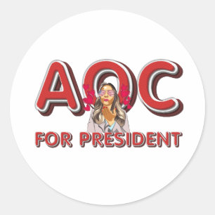 Sticker Rond TEE AOC Présidente