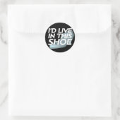 Sticker Rond TEE Live for Shoes (Sac)