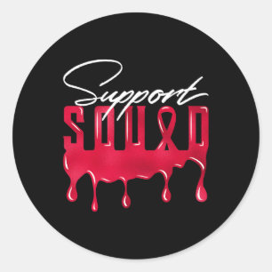 Sticker Rond Tee - shirts correspondants de l'équipe de soutien