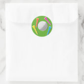 Sticker Rond Tee - shirts de golf (Sac)