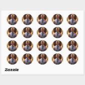 Sticker Rond Tee - shirts de l'évolution élémentaire : Libérez  (Feuille)