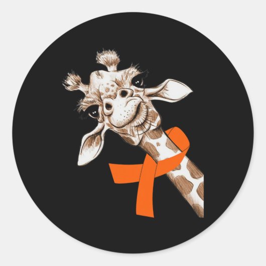 Sticker Rond Tee - shirts de sensibilisation à la leucémie (Devant)