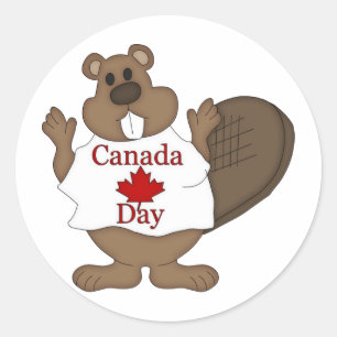 Sticker Rond Tee - shirts et cadeaux de la fête du Canada