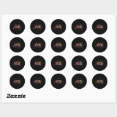 Sticker Rond Tee - shirts graphiques d'automne - Hocus Pocus ro (Feuille)
