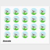 Sticker Rond TEE Summer Born (Feuille)