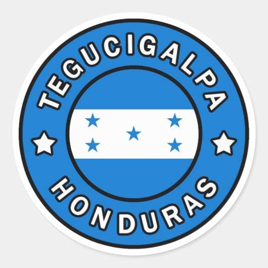 Sticker Rond Tegucigalpa Honduras (Devant)