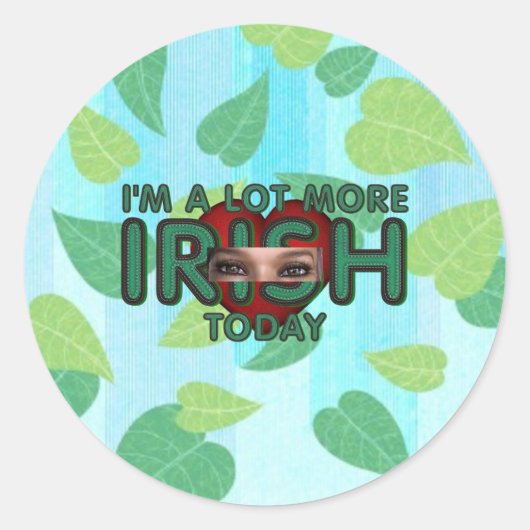 Sticker Rond TEL More Irish Today (Devant)