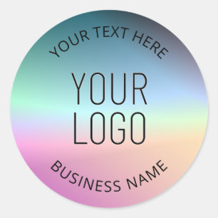 Sticker Rond Télécharger le logo   Couleurs de dégradé changean