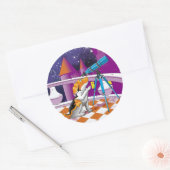 Sticker Rond télescope pour chiens (Enveloppe)