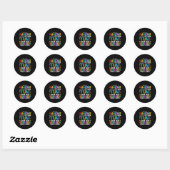 Sticker Rond Tellement long Headstart Graduation 2025 jardin d' (Feuille)