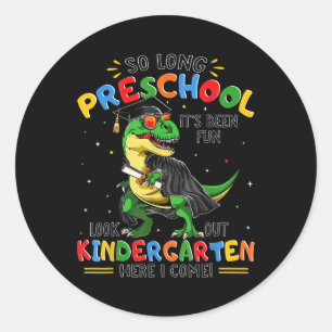 Sticker Rond Tellement Longue De Graduation Préscolaire Cl De 2