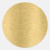Sticker Rond Template Blank Create Your Own Custom Text Gold (Devant)