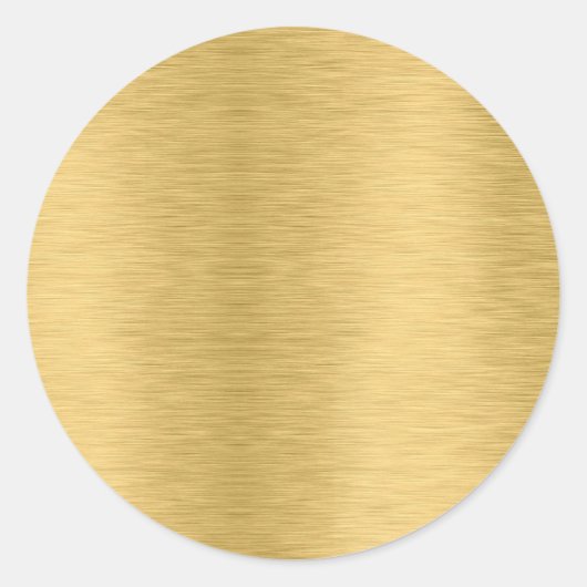 Sticker Rond Template Blank Create Your Own Custom Text Gold (Devant)
