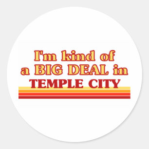 Sticker Rond TEMPLE CITYaJe suis une sorte de GROS ACCORD à Tem