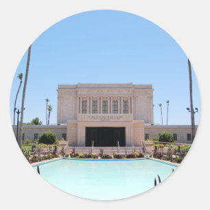 Sticker Rond Temple de Mesa Arizona