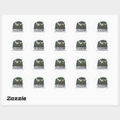 STICKER ROND TEMPLE DE PRHOM (Feuille)