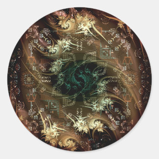 Sticker Rond Temple des Dieux