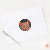 Sticker Rond Temple Pierre Far East (Enveloppe)