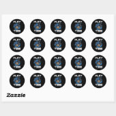 Sticker Rond Temps de lecture VR réalité virtuelle Joueur Jeu c (Feuille)
