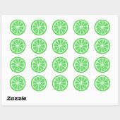 Sticker Rond Temps de LIme (Feuille)