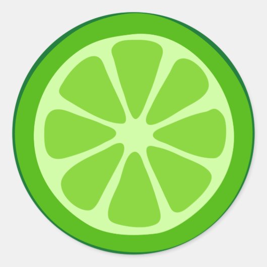 Sticker Rond Temps de LIme (Devant)