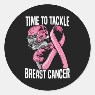 Sticker Rond Temps De Lutter Contre Le Cancer Du Sein Sensibili