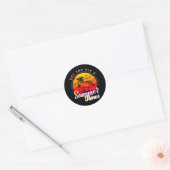 Sticker Rond Temps d'été (Enveloppe)