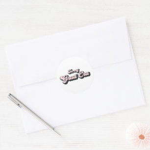 Sticker Rond Tendance à l'époque de mon diplôme de fin d'études