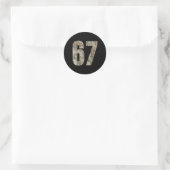 Sticker Rond Tendance Gen Alpha Six Seven 6 7 Meme Cam Multi Ca (Sac)