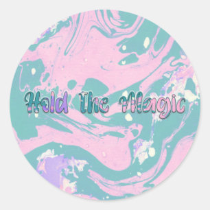 Sticker Rond Tenez la magie
