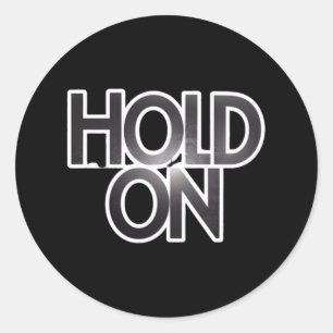 Sticker Rond Tenez La Réflexion D'Un' Sur La Police Noire En Gr