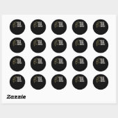 Sticker Rond Tenez vos chevaux (Feuille)