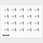 Sticker Rond Tenez-Vous À Côté De Votre Responsable (Feuille)