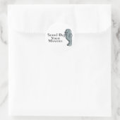 Sticker Rond Tenez-Vous À Côté De Votre Responsable (Sac)