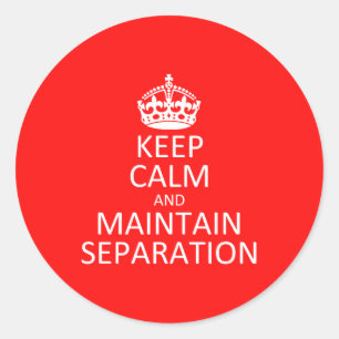 Sticker Rond Tenir à jour l'autocollant de séparation