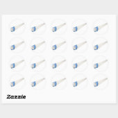 Sticker Rond Tenir une scie (Feuille)