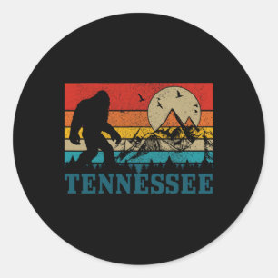 Sticker Rond Tennessee Bigfoot Vintage Montagnes Nashville Rand