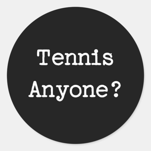 Sticker Rond Tennis (Devant)