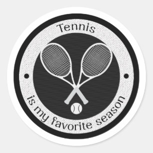 Sticker Rond Tennis amusant