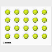 Sticker Rond Tennis Ball (Feuille)