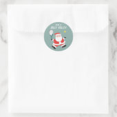 Sticker Rond Tennis Christmas Holiday (Sac)