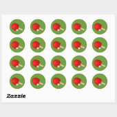 Sticker Rond Tennis De Table (Feuille)