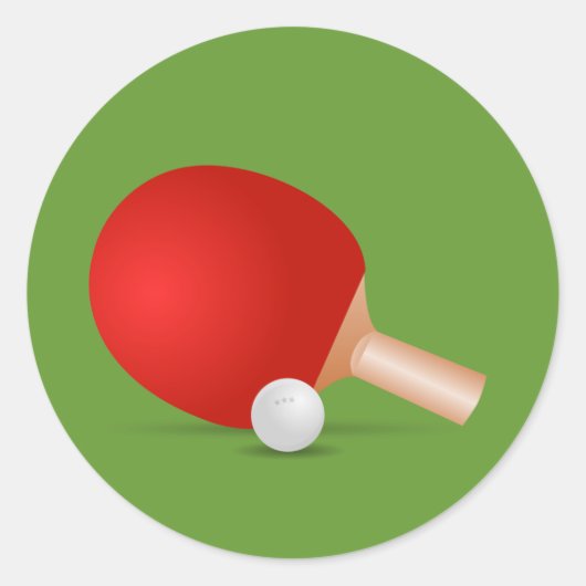 Sticker Rond Tennis De Table (Devant)
