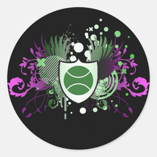 Sticker Rond tennis : hi-fi : (Devant)