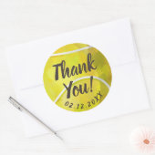 Sticker Rond Tennis Merci À Thème (Enveloppe)