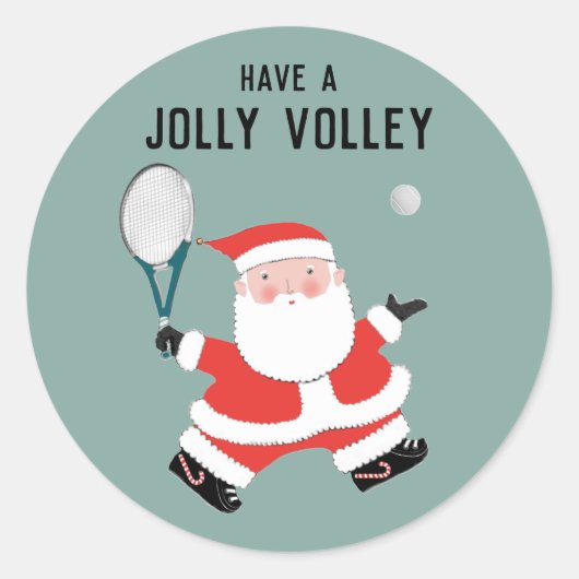 Sticker Rond Tennis Noël (Devant)