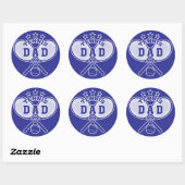 Sticker Rond Tennis Papa (Feuille)