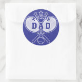 Sticker Rond Tennis Papa (Sac)