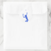 Sticker Rond Tennis royal bleu et blanc (Sac)